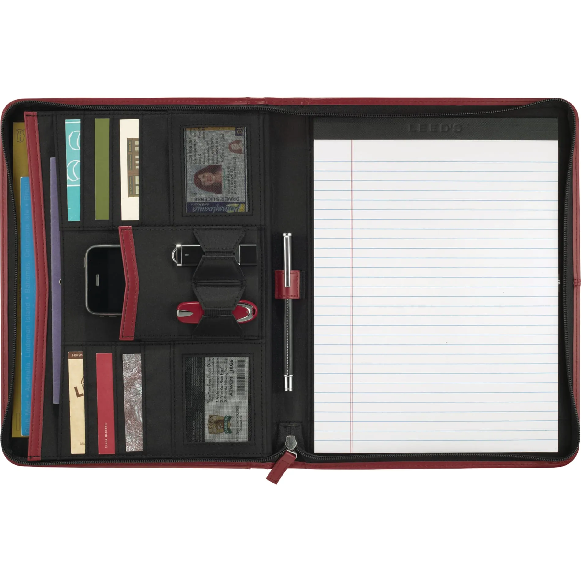 Pedova™ Zippered UltraHyde Padfolio FSC® Mix Paper