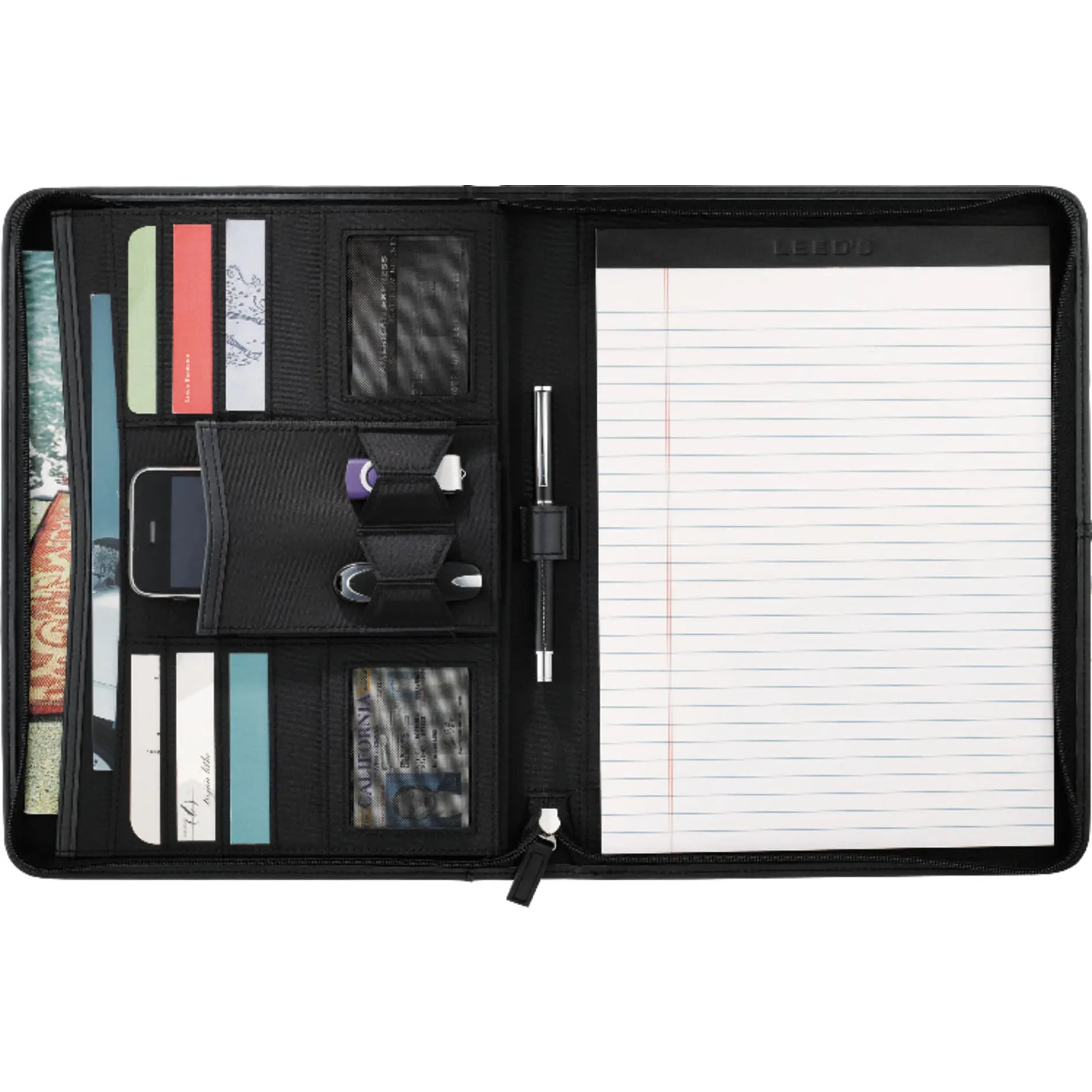 Pedova™ Zippered UltraHyde Padfolio FSC® Mix Paper