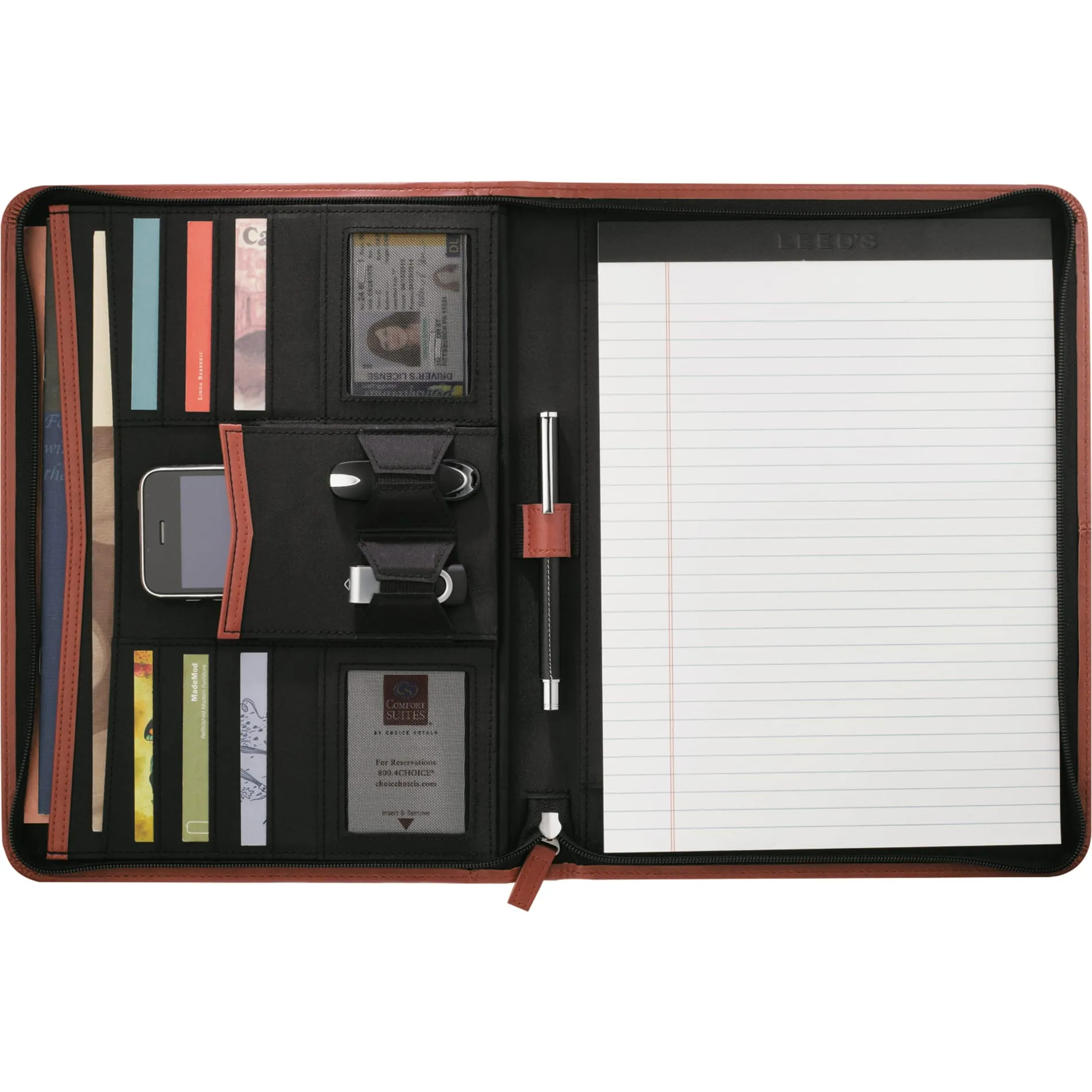 Pedova™ Zippered UltraHyde Padfolio FSC® Mix Paper