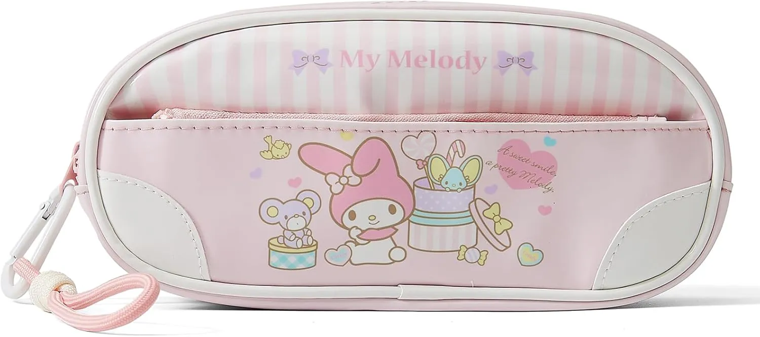Pencil Pouch for Girls, Cute Pencil Case with Zipper, Large Capacity Clear Stationary Bag for School Teen Boys