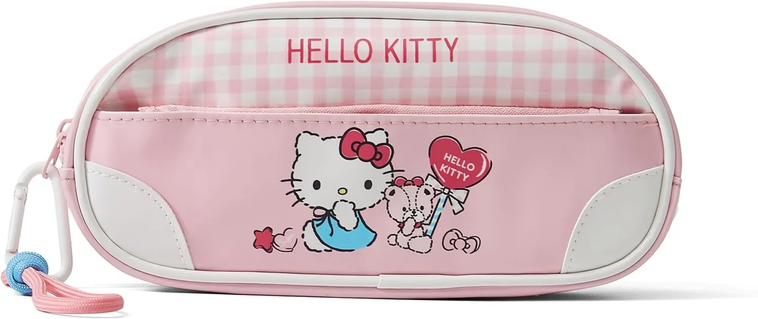 Pencil Pouch for Girls, Cute Pencil Case with Zipper, Large Capacity Clear Stationary Bag for School Teen Boys