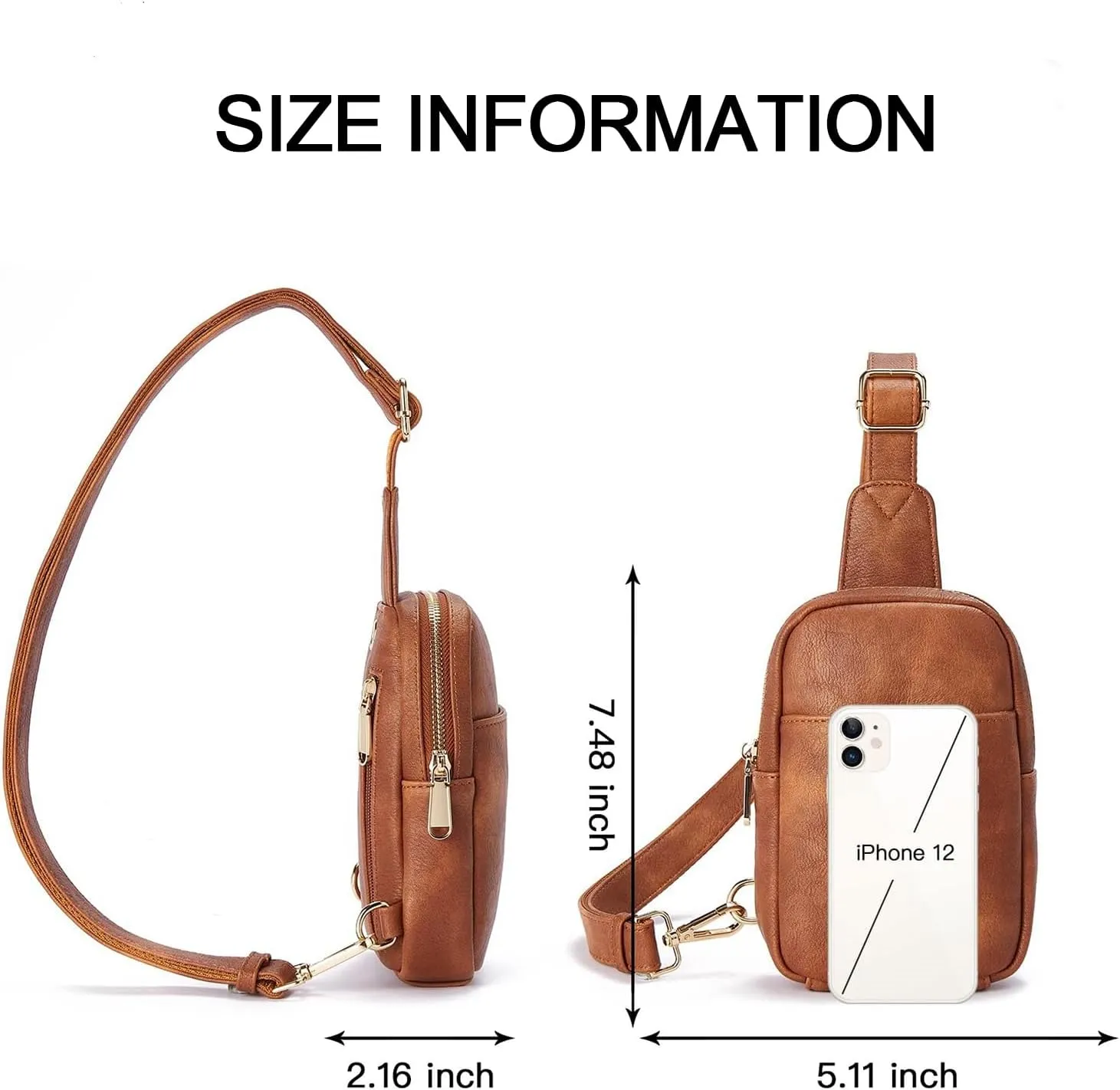 Personalized Mothers Day Gifts Initial Letter Crossbody Bags for Women PU Sling Bag Fanny Pack Chest Bag for Travel Birthday Gift for Mom Wife (Letter A)