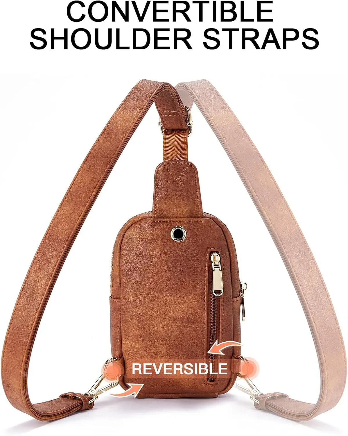 Personalized Mothers Day Gifts Initial Letter Crossbody Bags for Women PU Sling Bag Fanny Pack Chest Bag for Travel Birthday Gift for Mom Wife (Letter A)
