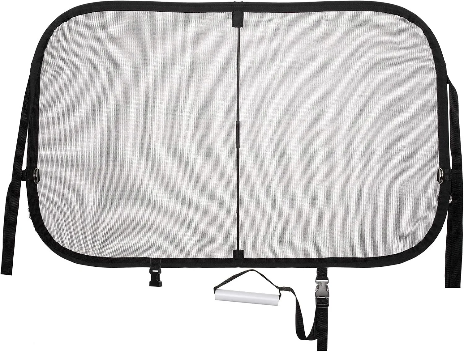 PetSafe Happy Ride Cargo Area Dog Barrier - See-through Durable Mesh Material - Fits Most Cars, Minivans and SUVs - Keep Pets in the Back - Easy to Store in Vehicles