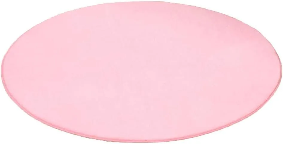 Pink Soft Plush Round Tent Carpet Toy for Princess Castle Playhouse Decor - 39.37inch Diameter Plush Rug Pad for Kids Camping Indoors and Outdoors