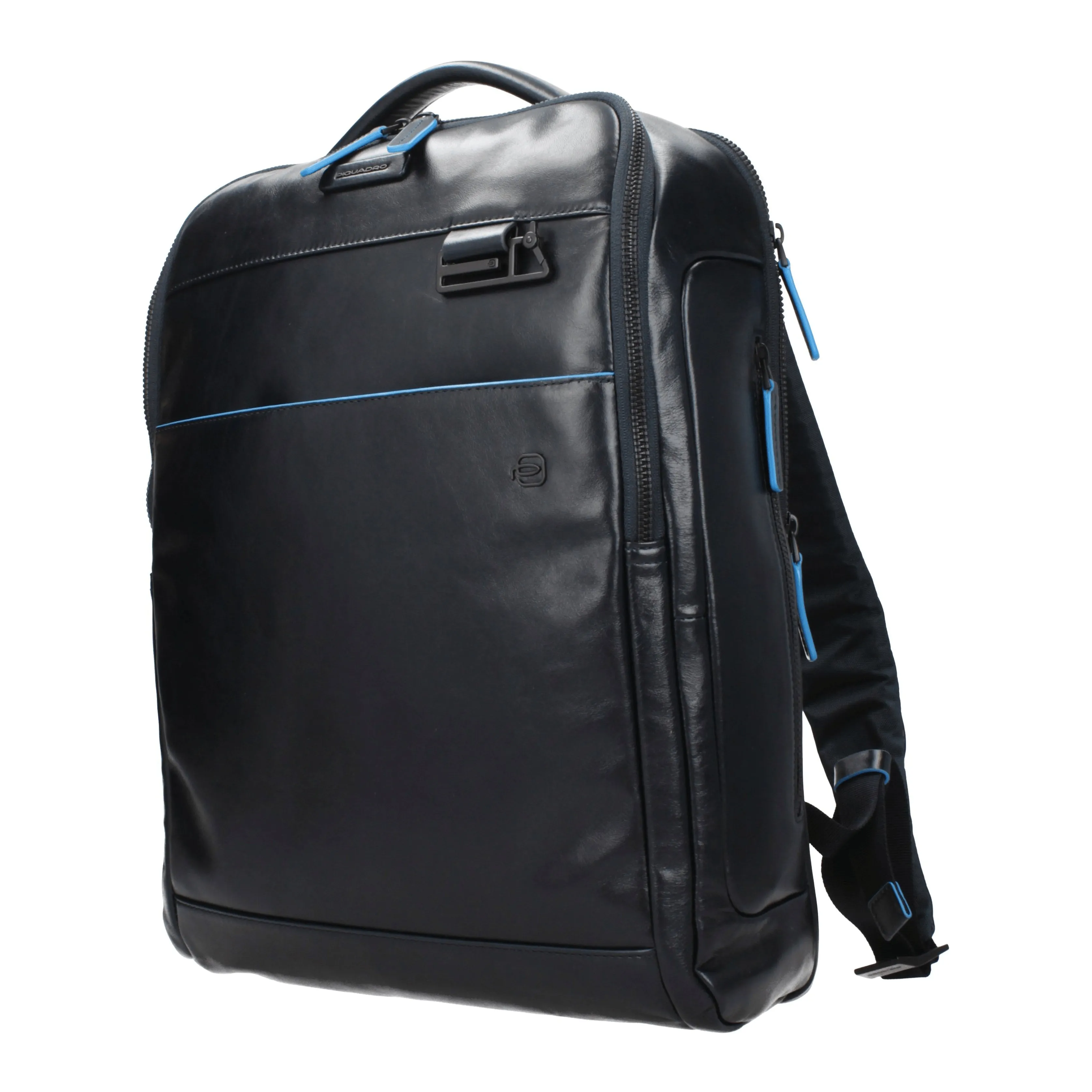 Piquadro Backpacks and Baby Bags Men Leather Blue/Dark Blue