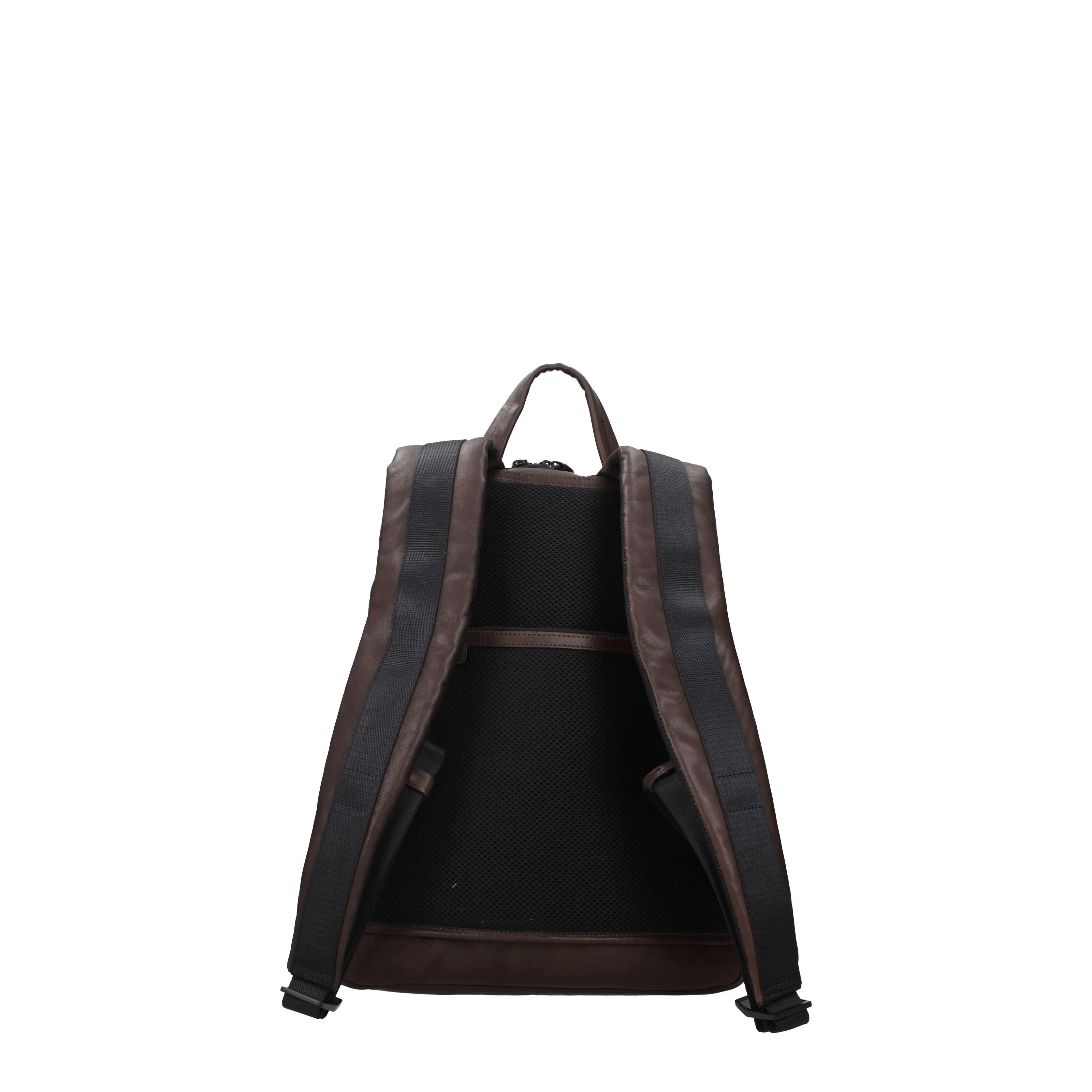 Piquadro Backpacks and Foam Men Brown Leather/Moro Head