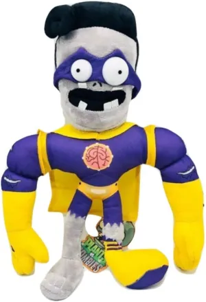 Plants vs Zombies GW2 - Super Brainz PVZ Zombie Plush Toy Stuffed Soft Doll 12" (Super Brainz)