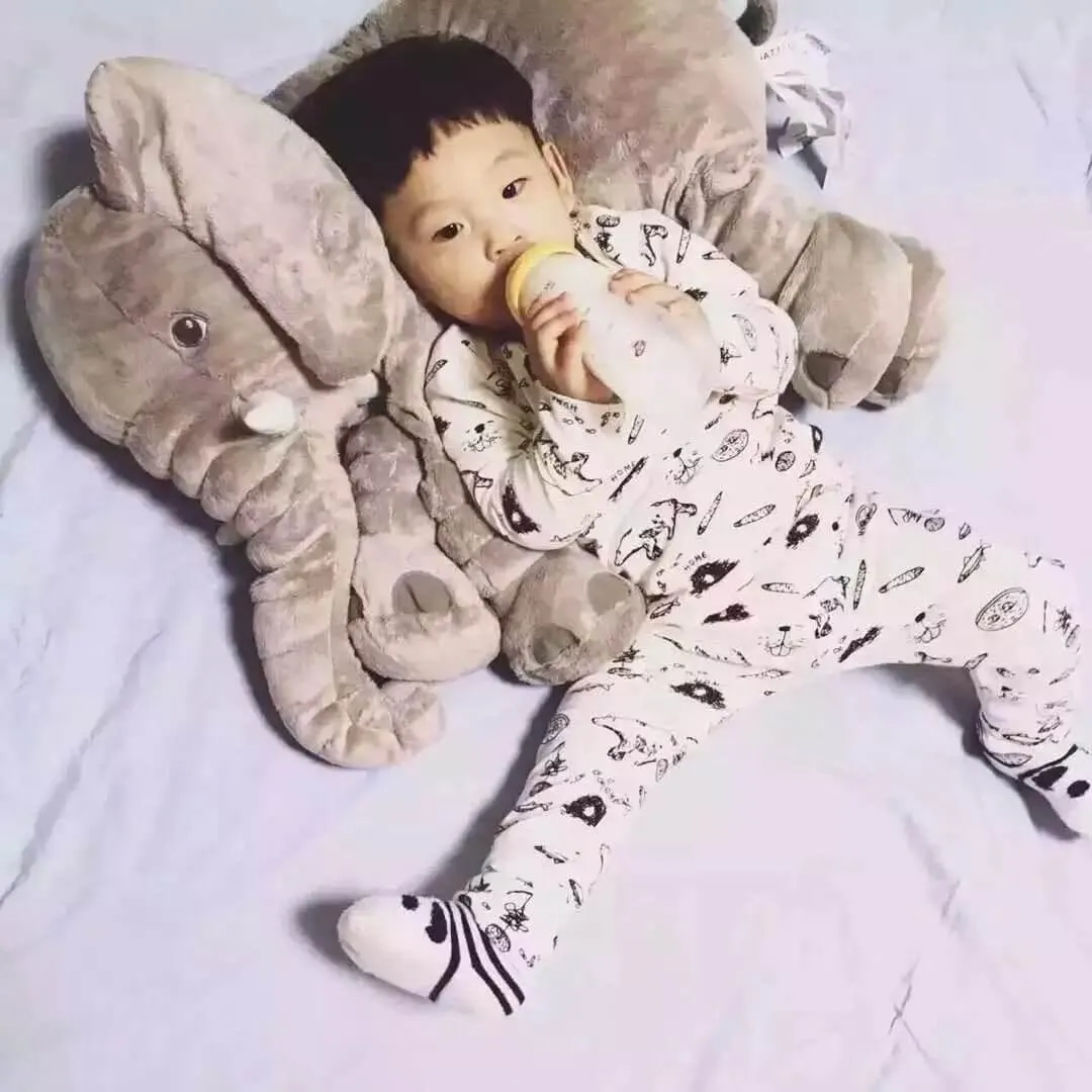 Plush Elephant Pillow - Infant Cuddle Buddy