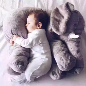 Plush Elephant Pillow - Infant Cuddle Buddy