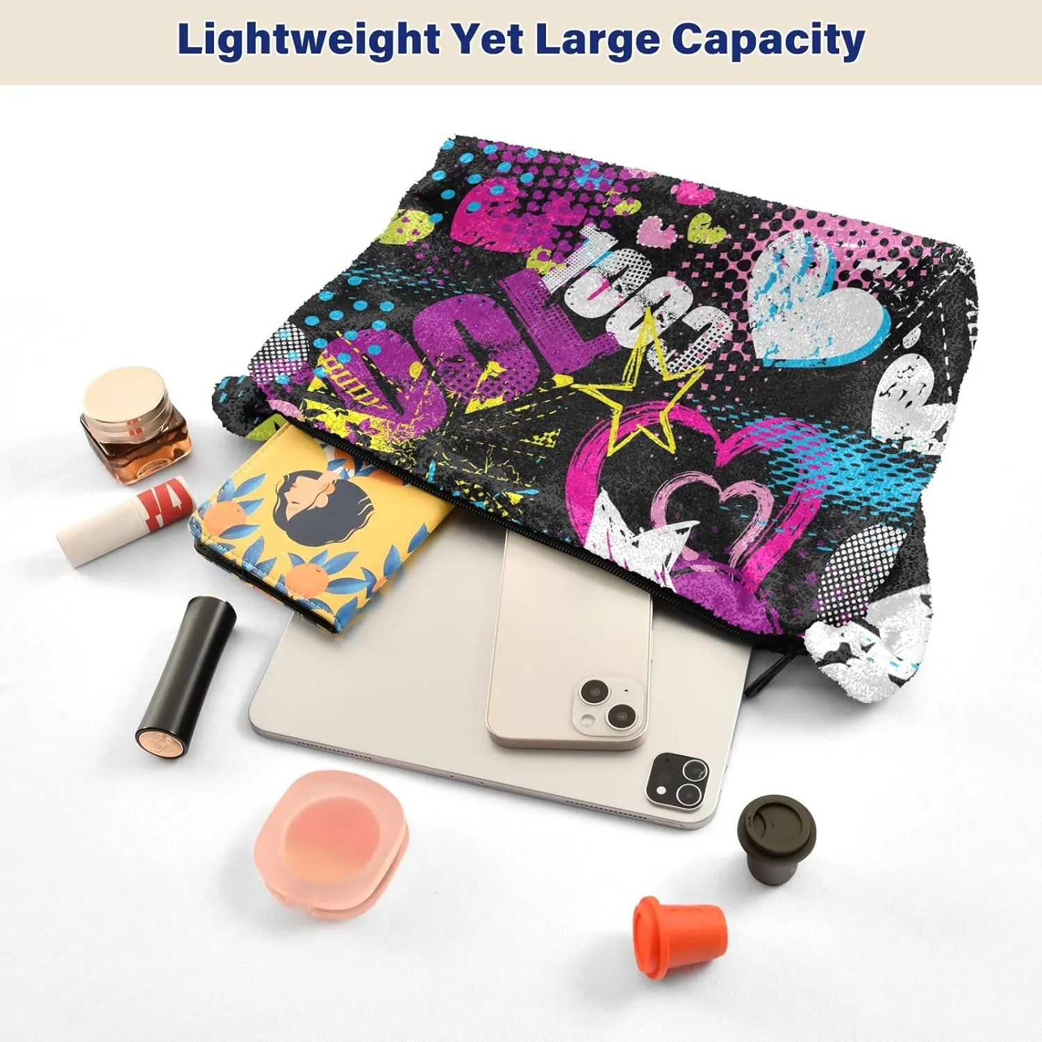 Plush Underarm Bag Ladies Fluffy Shoulder Bag Women Furry Fashions Tote Bag Plush Handbag for Autumn and Winter Multicolor 1