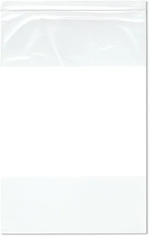 Plymor 10" x 15" (Pack of 100), 2 Mil White-Block Zipper Reclosable Plastic Bags