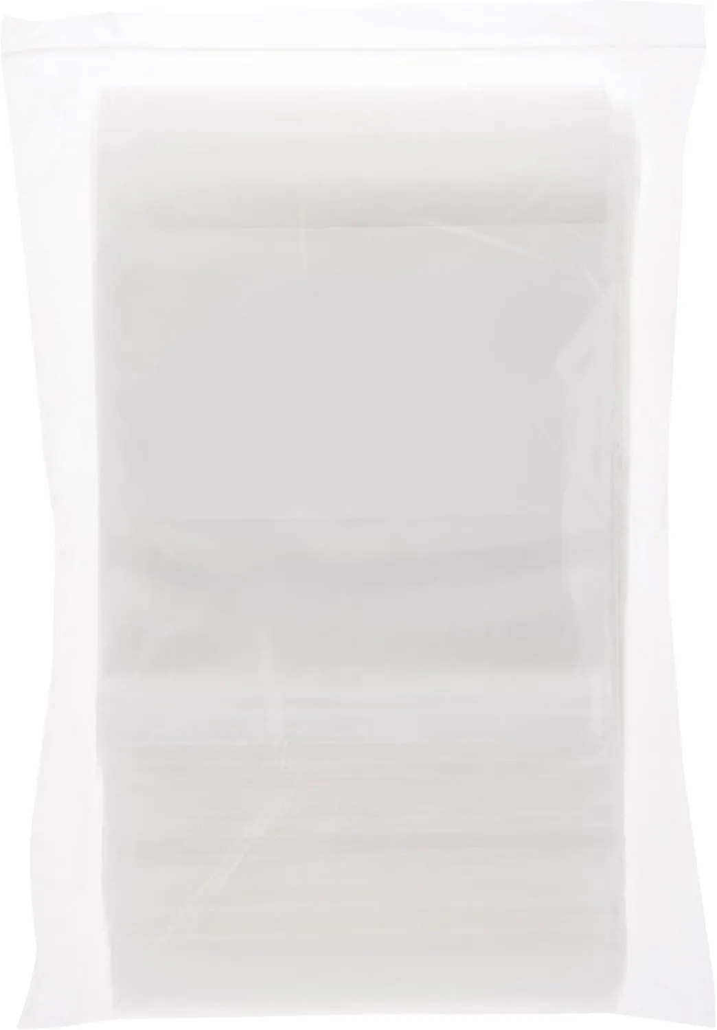 Plymor 8" x 10" (Pack of 100), 6 Mil Industrial Duty White-Block Zipper Reclosable Plastic Bags