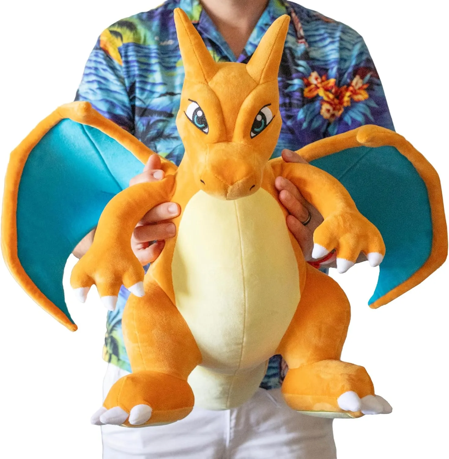 Pokemon 24" Jumbo Charizard Large Plush - Officially Licensed - Charmander Evolution Figure - Authentic Giant Stuffed Animal Toy - Gift for Kids, Boys, Girls - 2 