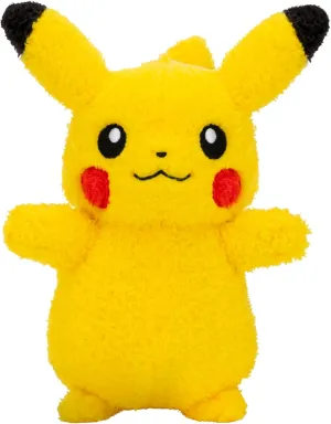 Pokemon Cuddly Pikachu Plush - 8-Inch Soft Shaggy Plush with Authentic Details