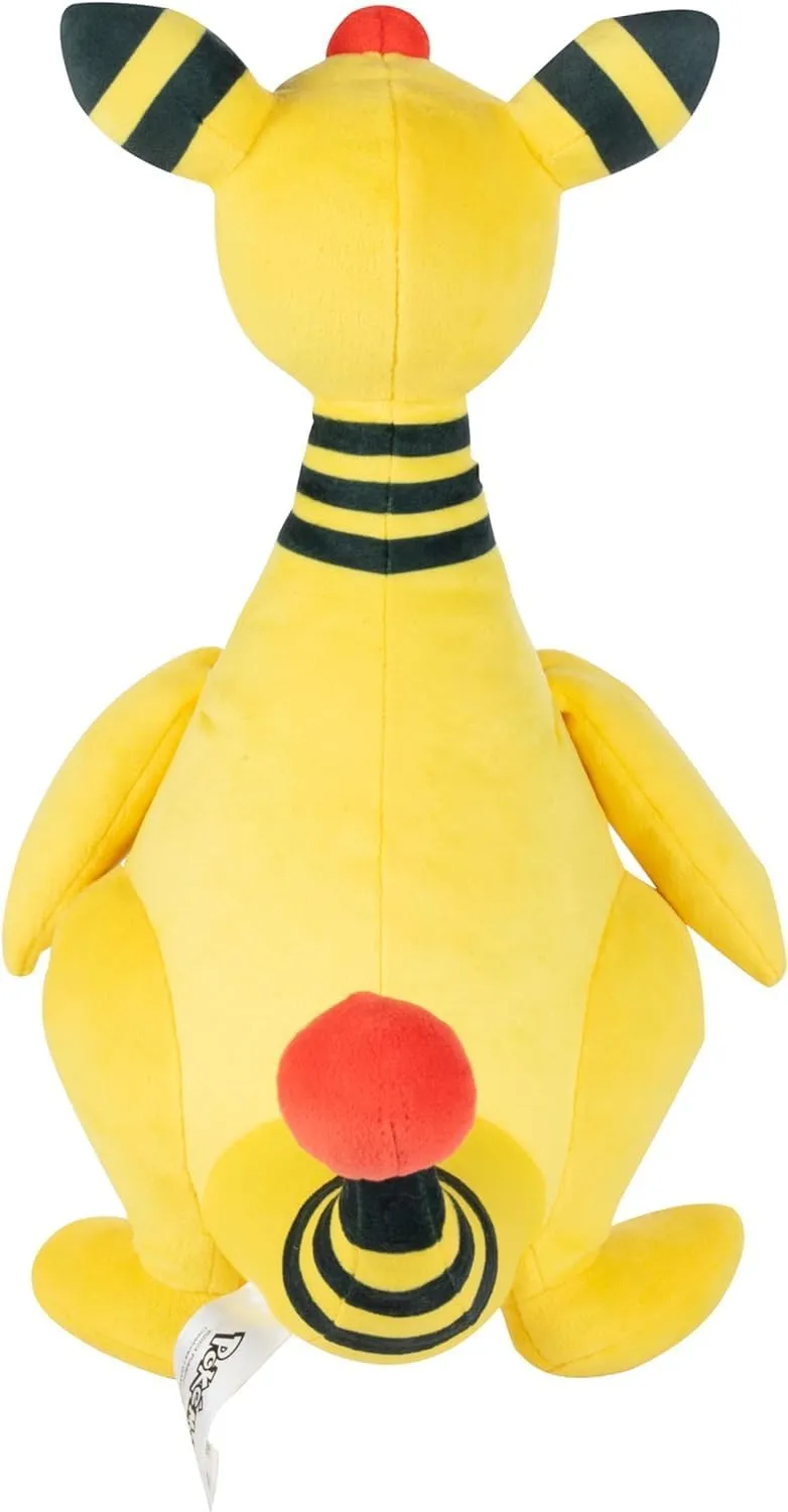 Pokémon 12" Ampharos & 8" Pichu Electric Type Plush 2-Pack - Officially Licensed - Authentic Soft Stuffed Animal Toy Figures - Gift for Kids, Boys, Girls - 2 