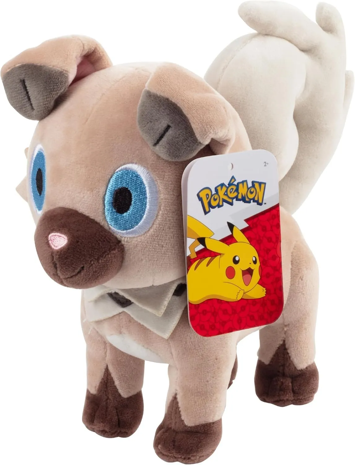 Pokémon 8" Rockruff Plush - Officially Licensed - Generation 7 Sun and Moon Figure - Authentic Soft Stuffed Animal Dog Toy - Gift for Kids, Boys, Girls - 2 