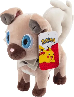 Pokémon 8" Rockruff Plush - Officially Licensed - Generation 7 Sun and Moon Figure - Authentic Soft Stuffed Animal Dog Toy - Gift for Kids, Boys, Girls - 2 