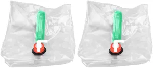 Portable Transparent Folding Water Container, PVC 20L Camping Hiking Household Water Bucket