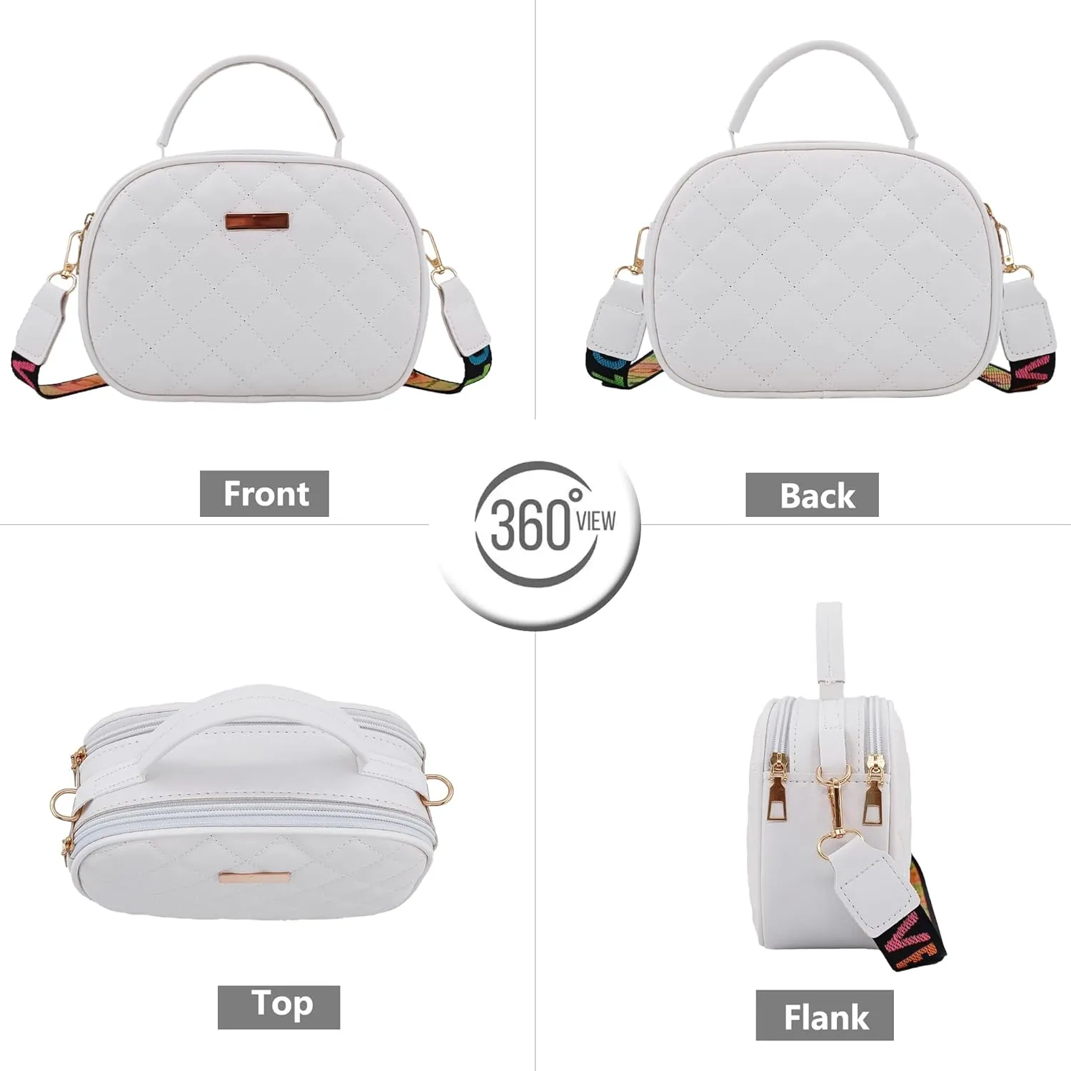 PORT&LOTUS Small Handbags for Women Fashion Top-handle Women's Bags Crossbody Purses for Women