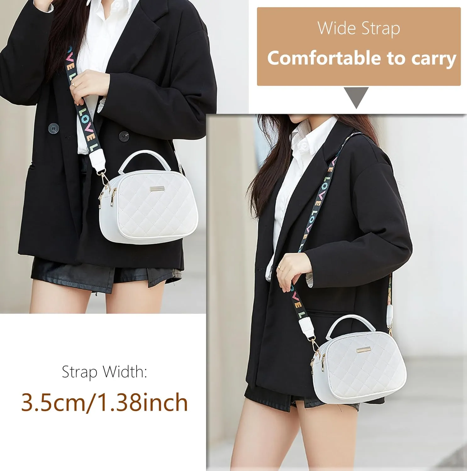 PORT&LOTUS Small Handbags for Women Fashion Top-handle Women's Bags Crossbody Purses for Women