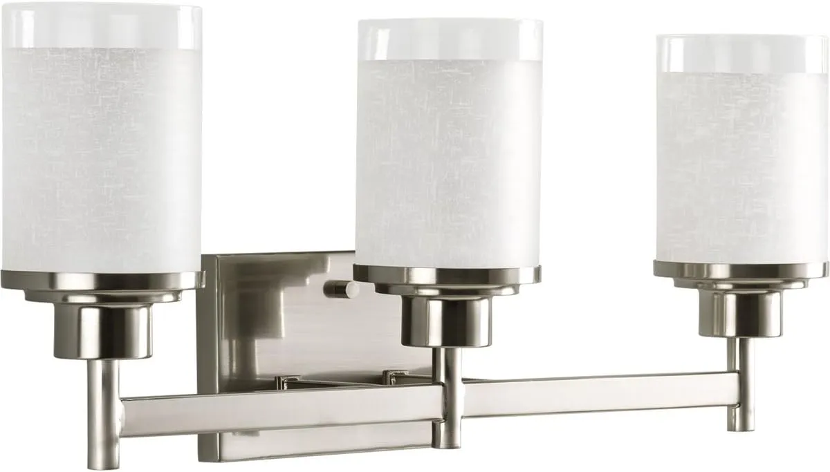 Progress Lighting P2978-09 Alexa Bath & Vanity, 22-Inch Width x 9-3/8-Inch Height, Brushed Nickel