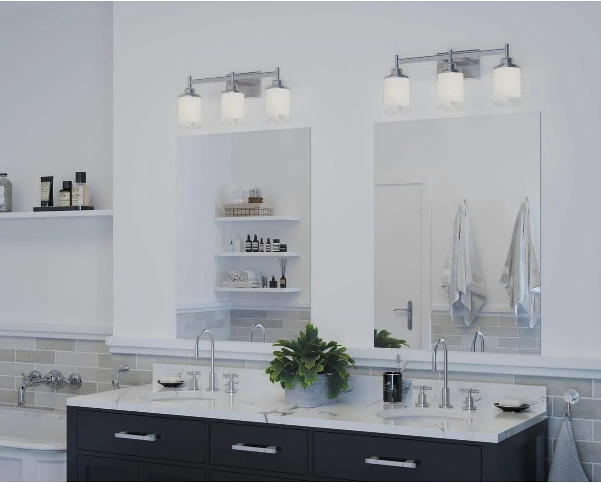 Progress Lighting P2978-09 Alexa Bath & Vanity, 22-Inch Width x 9-3/8-Inch Height, Brushed Nickel