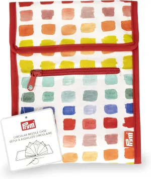 Prym Folder Circular Knitting Needle Case, Rainbow Specks