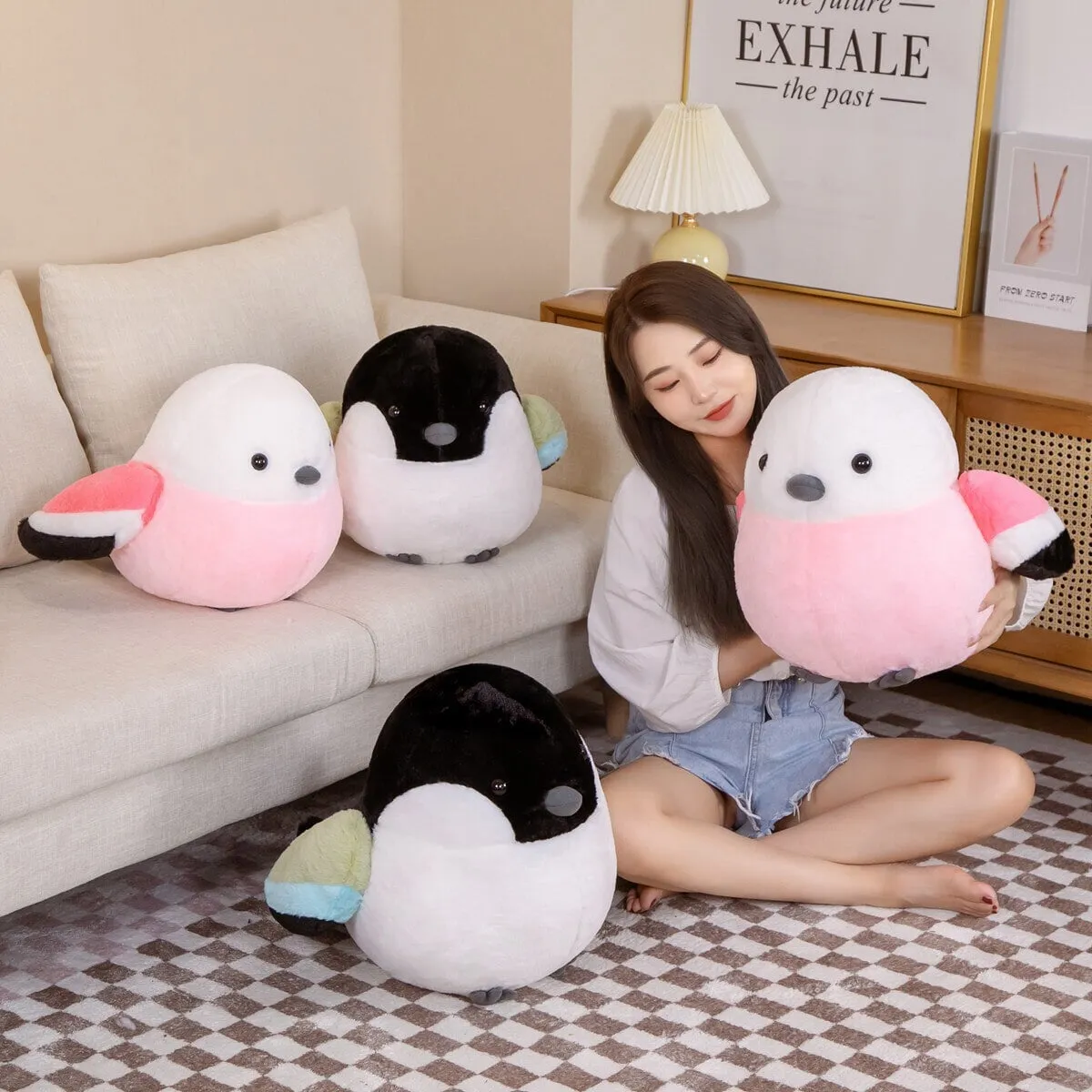 Puffy Vibrant Bird Plushies