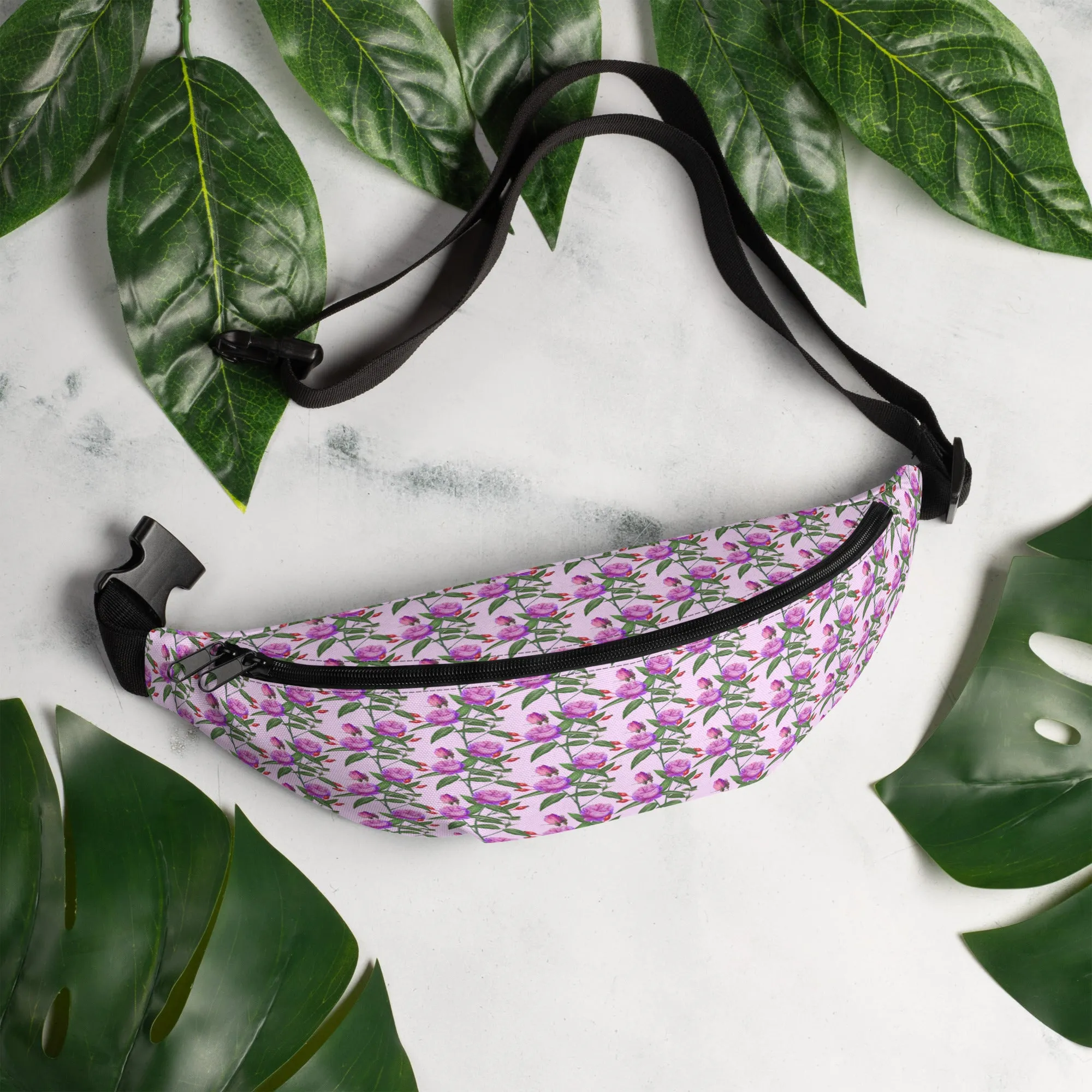 Purple Blossom Fanny Pack