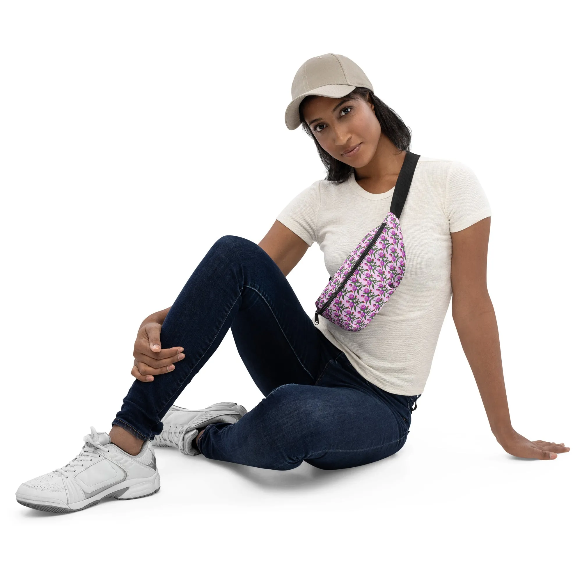 Purple Blossom Fanny Pack