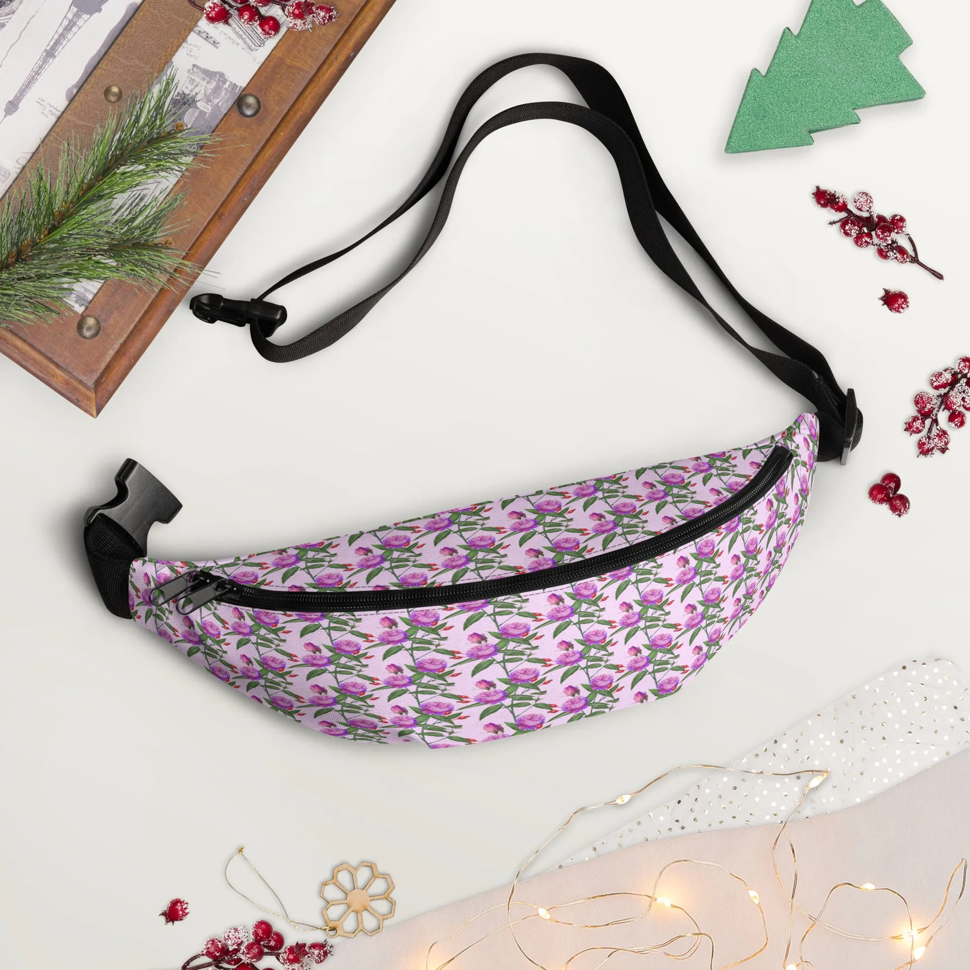 Purple Blossom Fanny Pack