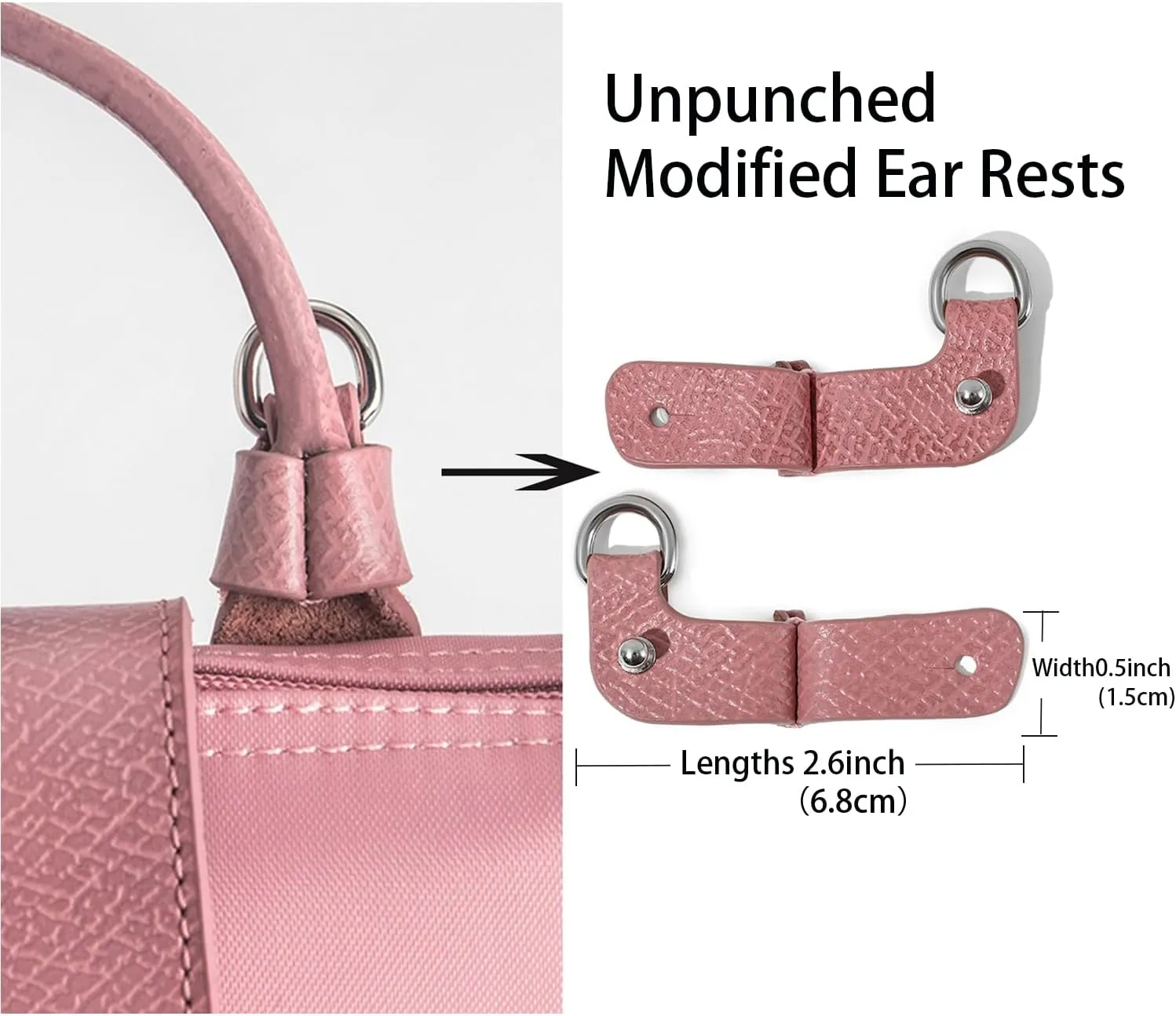 Purse Strap Leather Purse Crossbody Adjustable Shoulder Strap for Suitable for Long Champ Handbags