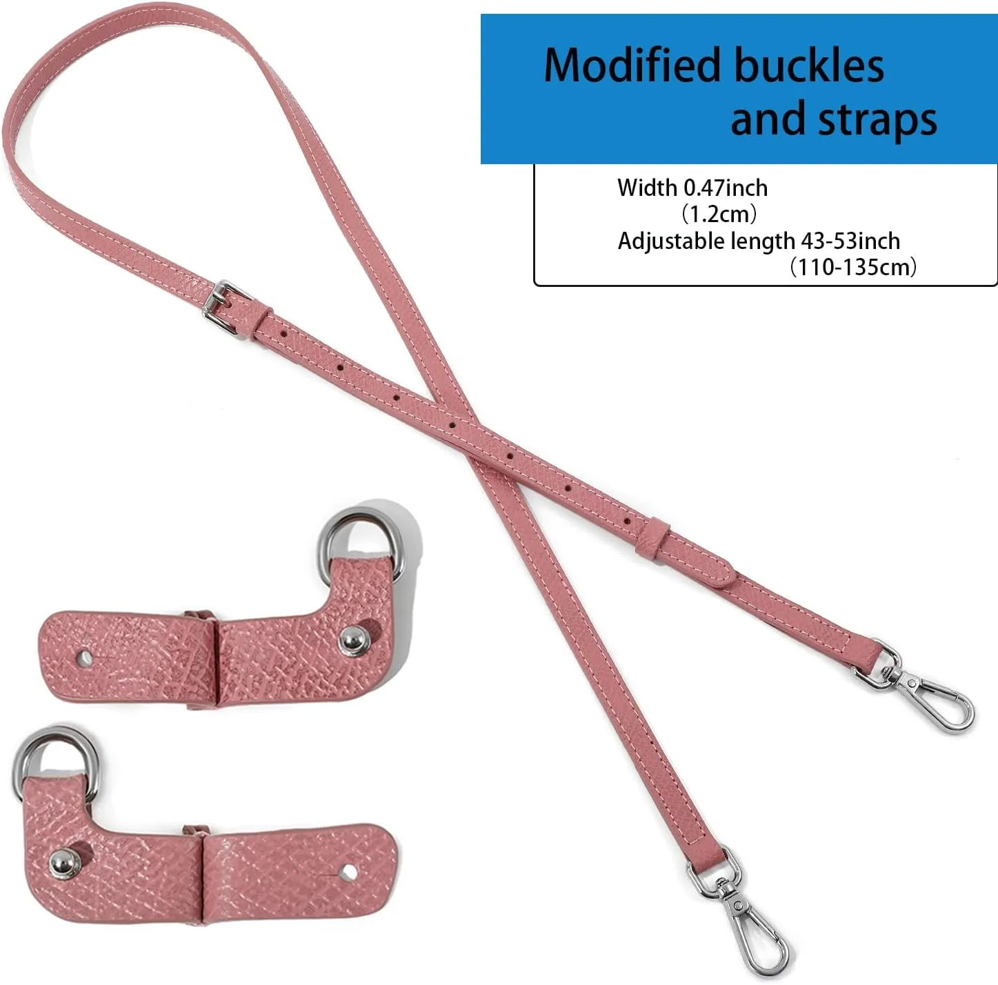 Purse Strap Leather Purse Crossbody Adjustable Shoulder Strap for Suitable for Long Champ Handbags