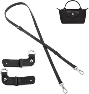 Purse Strap Leather Purse Crossbody Adjustable Shoulder Strap for Suitable for Long Champ Handbags