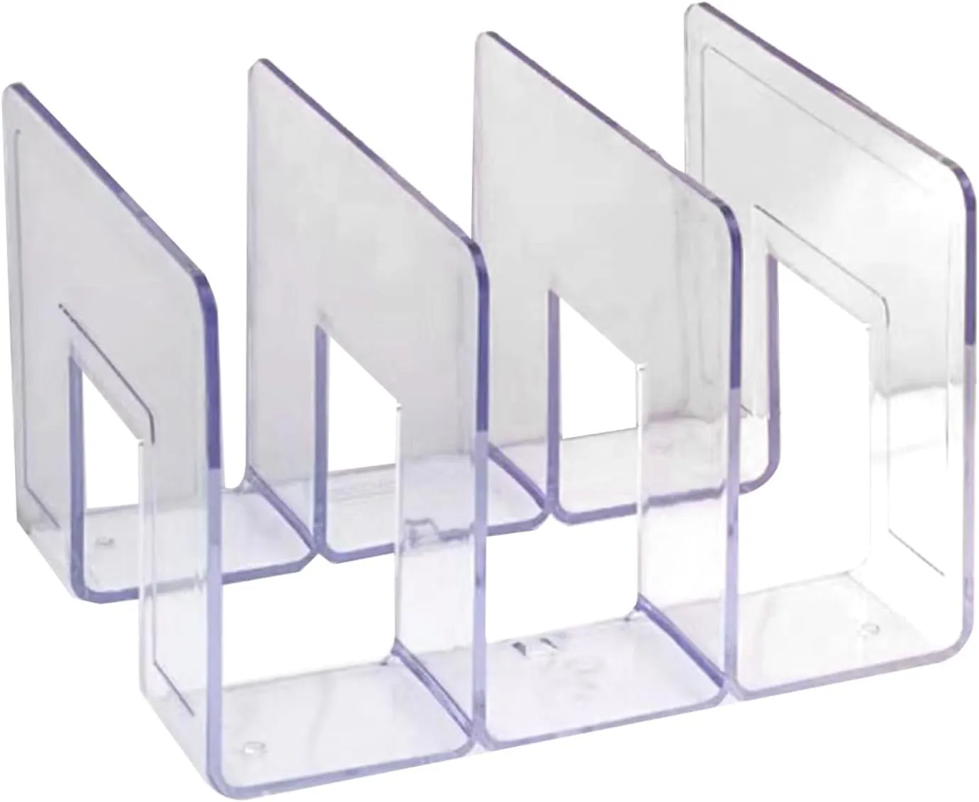 Pwshymi Transparent Bag Storage Rack, PC Material, Stackable Purse Shelf for Different Scenes: Bedroom, Living Room, Bathroom (3 Section)