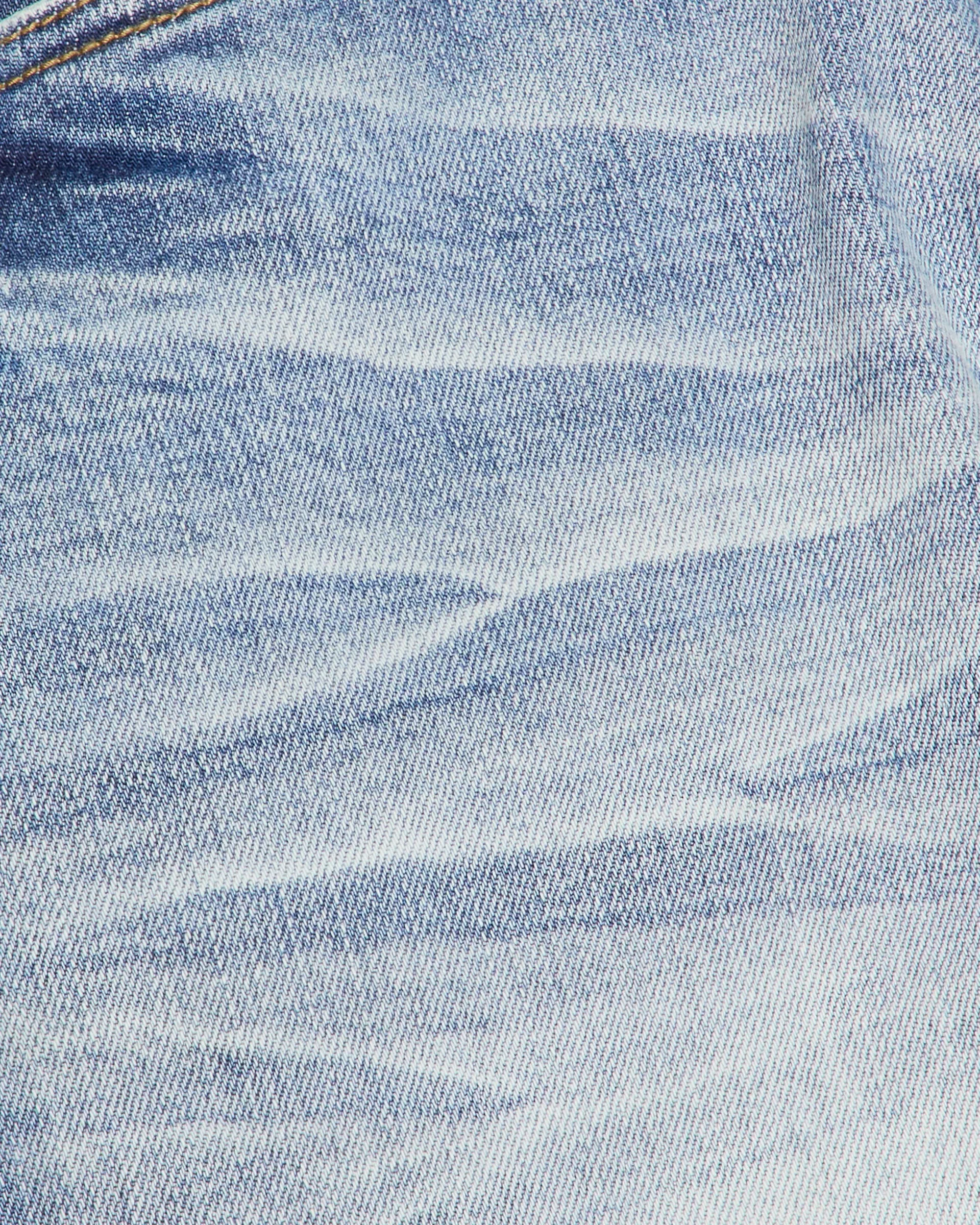 "Elevate" Distressed Light Blue Wash Skinny Jeans