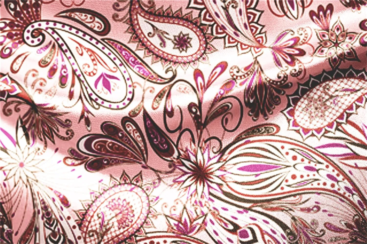 QZH.DUAO Mens 70s Disco Linen Shirts Casual Paisley Tops Floral Vintage Long Sleeve Shirt