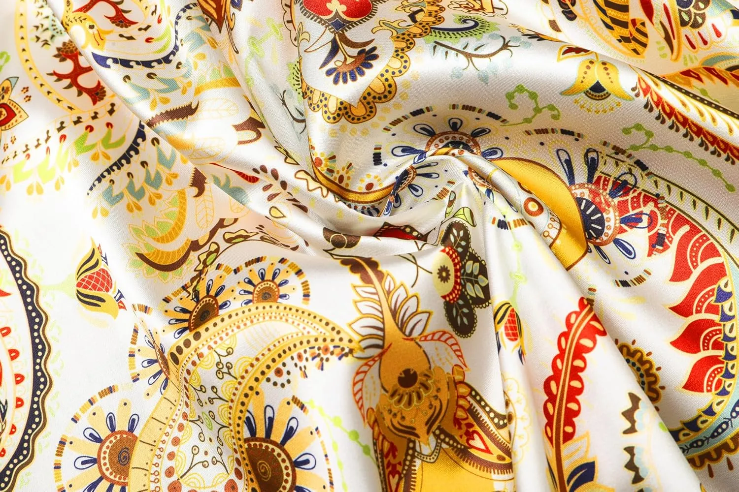 QZH.DUAO Mens 70s Disco Linen Shirts Casual Paisley Tops Floral Vintage Long Sleeve Shirt