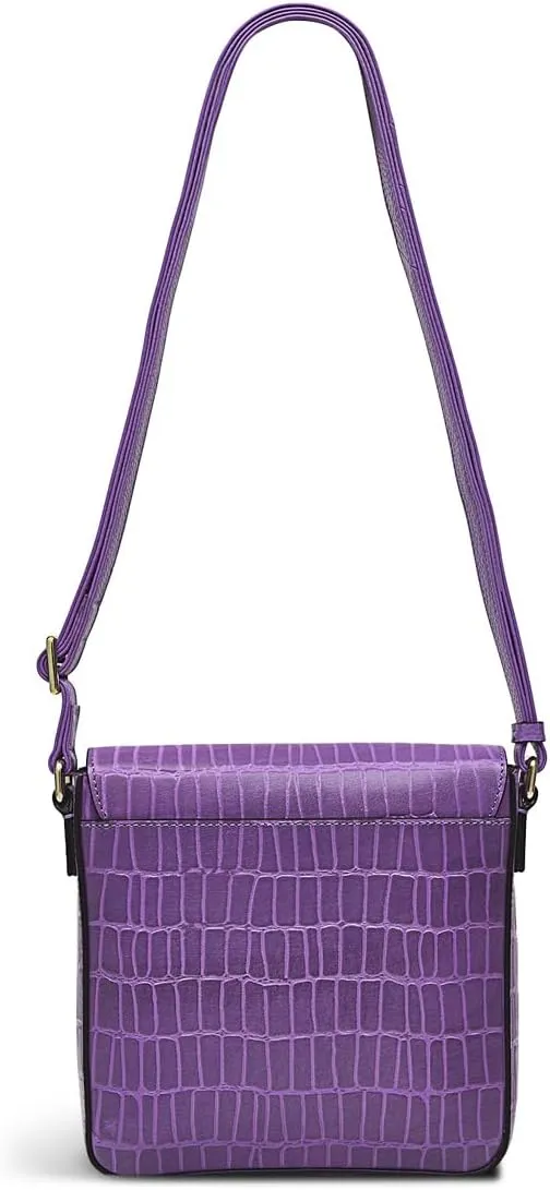 RADLEY London Colebrook Faux Crocodile Women's Mini Leather Flapover Crossbody Bag