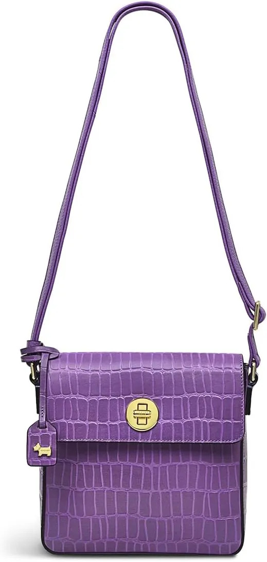 RADLEY London Colebrook Faux Crocodile Women's Mini Leather Flapover Crossbody Bag