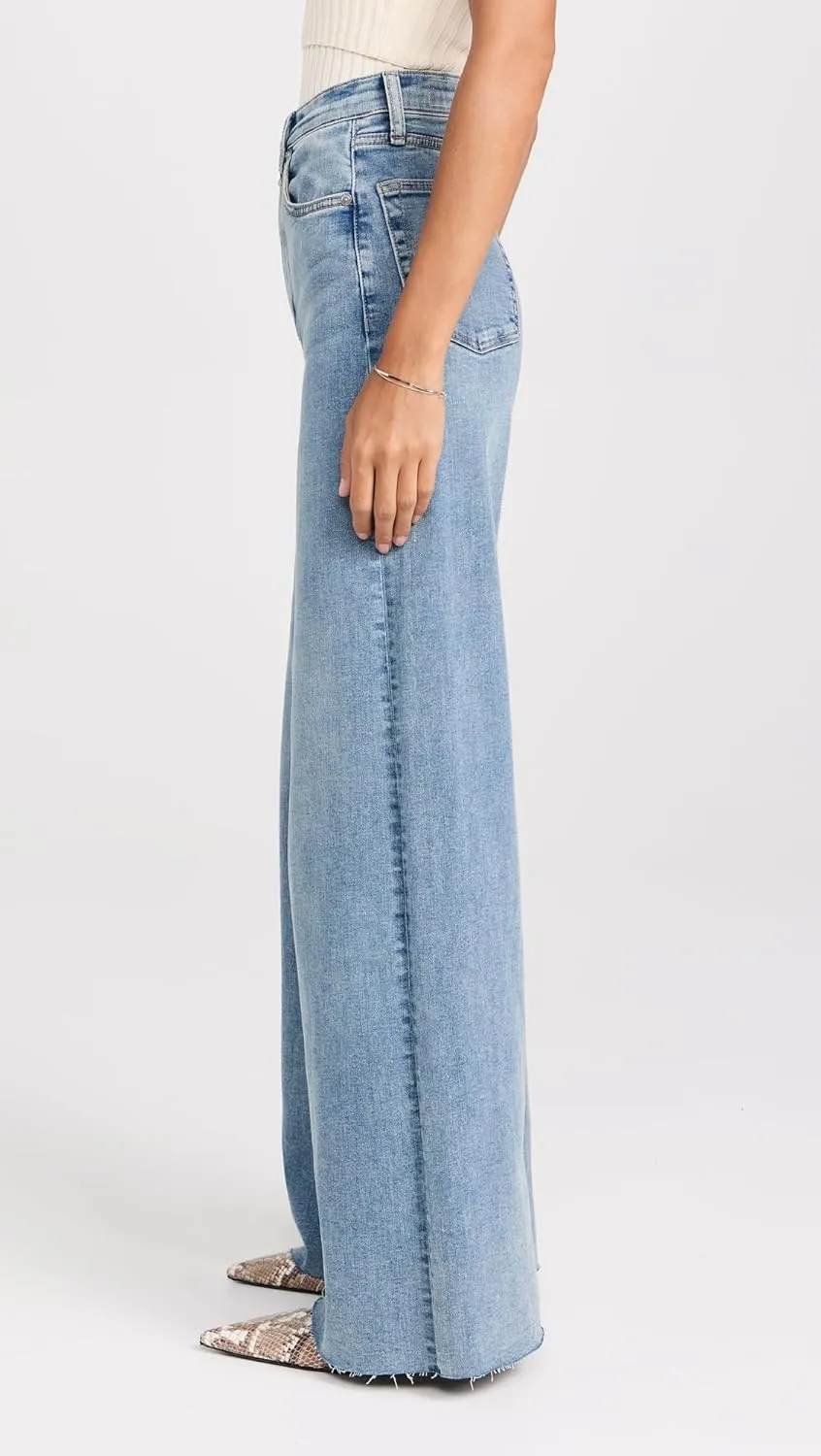 rag & bone Women's Flexi Sofie High Rise Full Length Wide Jeans