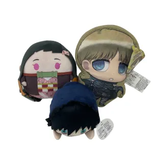 Random Mix Anime Cartoon Character Plush Dolls Attack of the Titan Demon Slayer