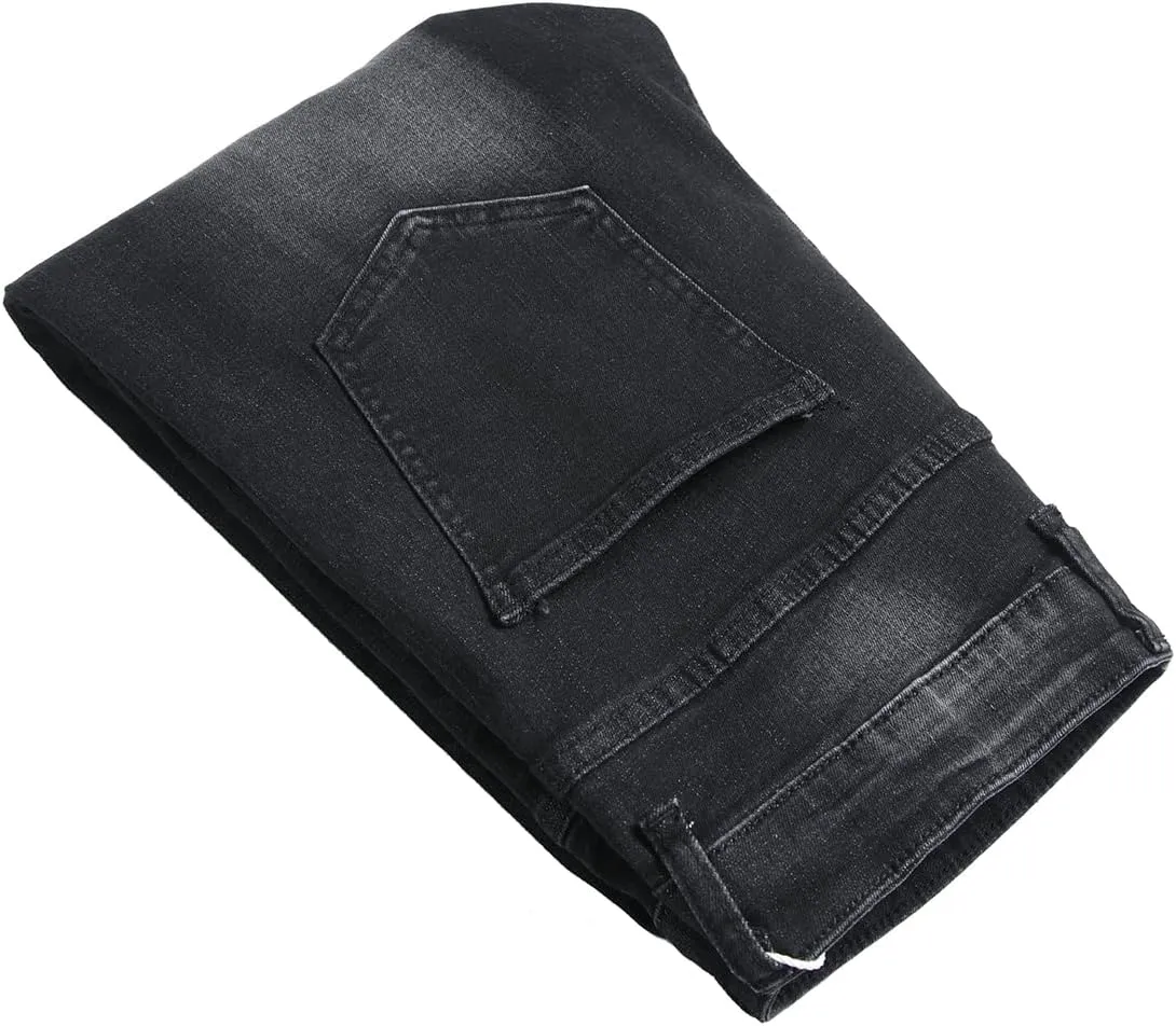RANMCC Men's Baggy Jeans Loose Straight Fit Y2K Stretch Hip Hop Denim Casual Pants Jeans (Size 30-46)