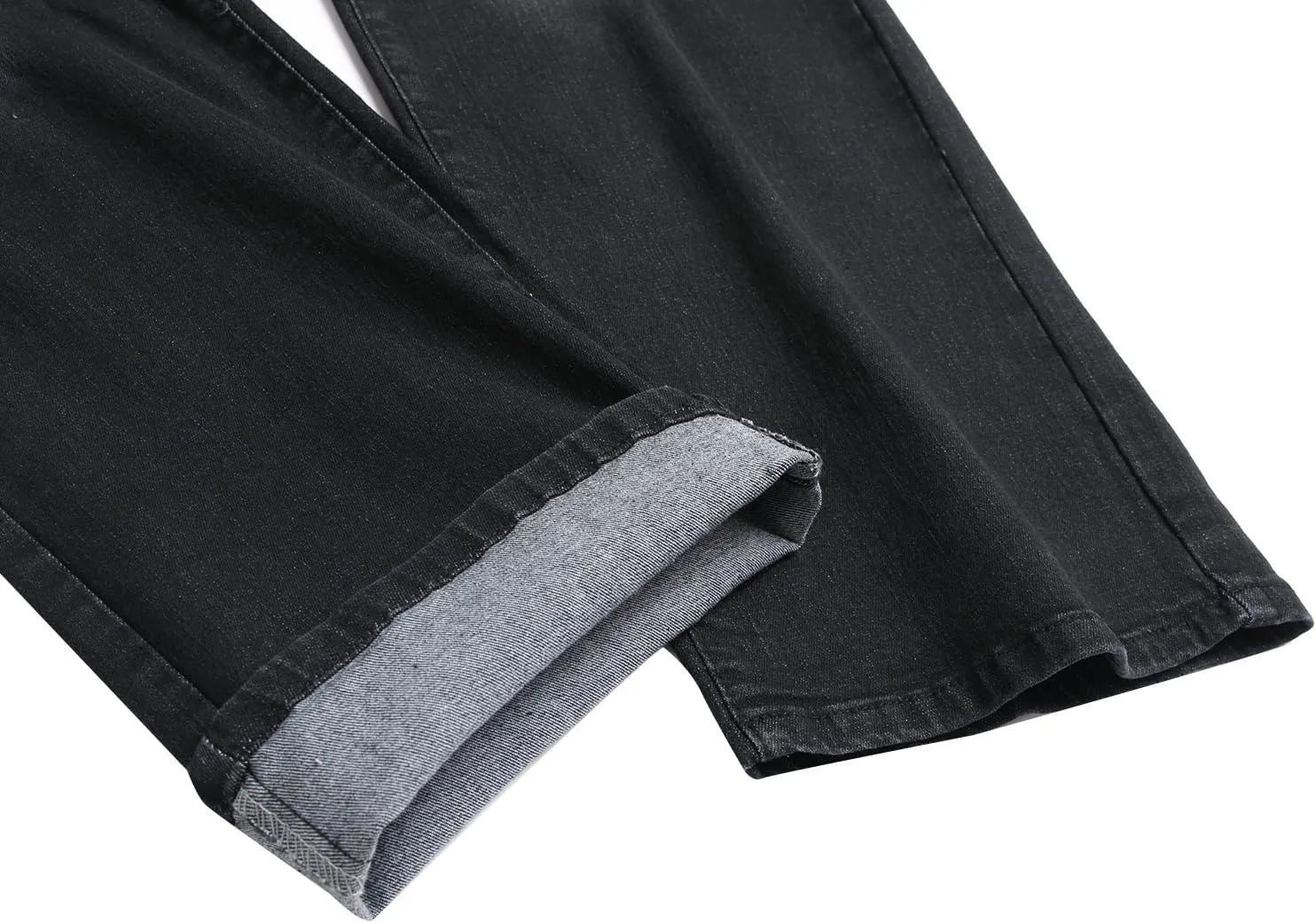 RANMCC Men's Baggy Jeans Loose Straight Fit Y2K Stretch Hip Hop Denim Casual Pants Jeans (Size 30-46)