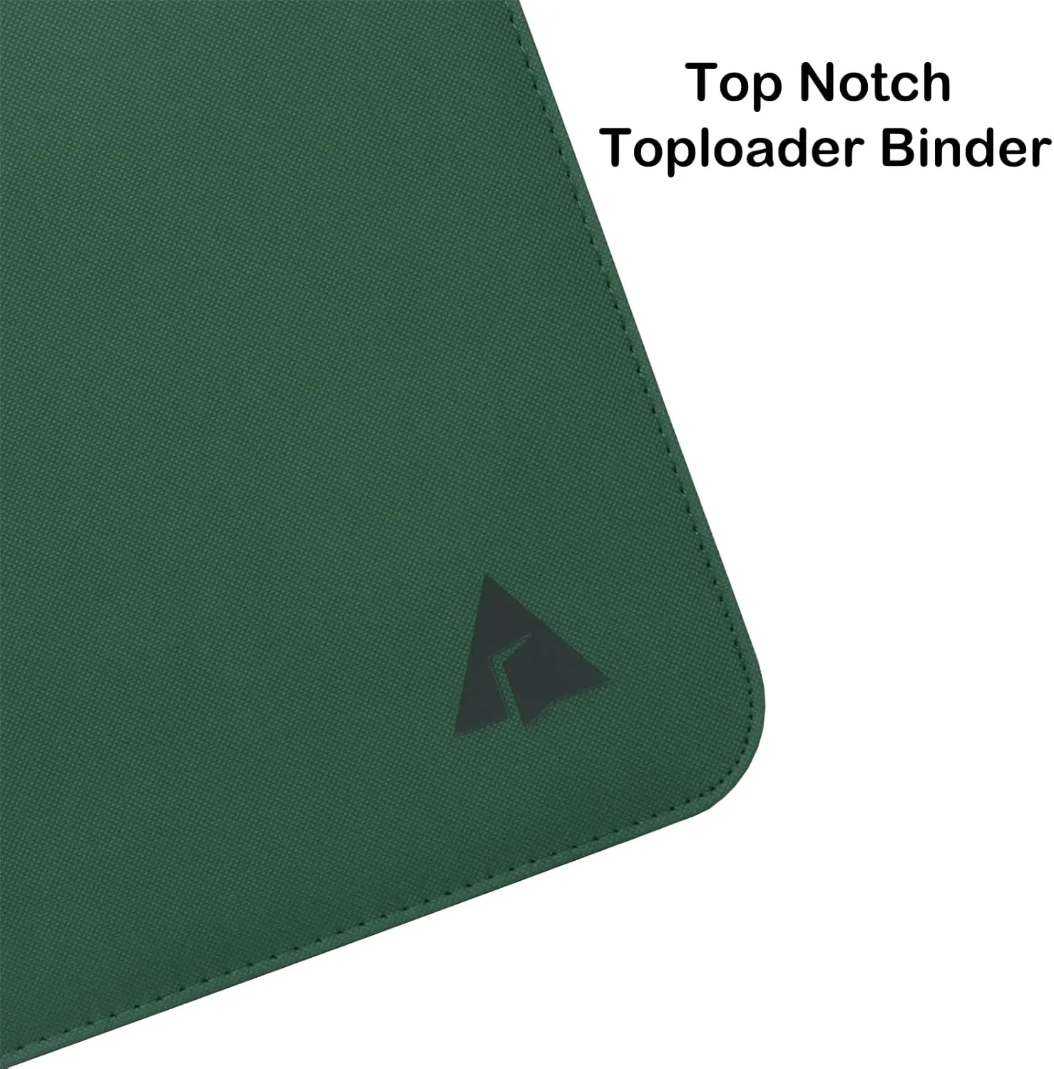 Rayvol 16-Pocket Toploader Binder, Holds 512 Toploaders 16 Pocket Top Loader Card Storage Case, 500   Ringless Double-Sided Pockets for Cards in 3 x 4'' Toploaders -Forest Green