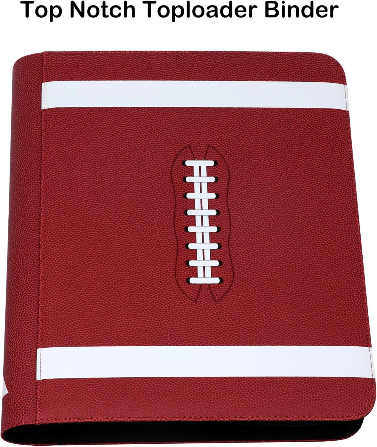 Rayvol Toploader Binder for Sport Cards, Fit 324 Toploaders 9-Pocket Clear Pages, Top Loader Card Storage Album with Transparent Sleeves for Cards in 3 x 4 Toploaders -Football