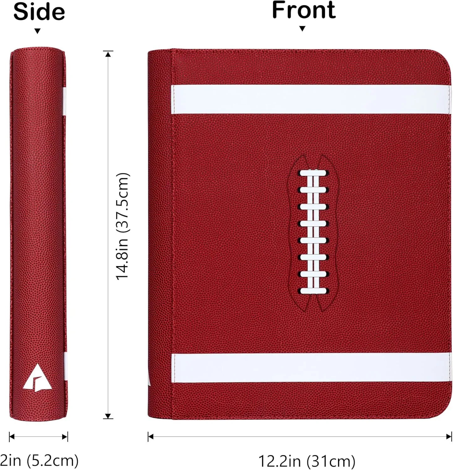 Rayvol Toploader Binder for Sport Cards, Fit 324 Toploaders 9-Pocket Clear Pages, Top Loader Card Storage Album with Transparent Sleeves for Cards in 3 x 4 Toploaders -Football