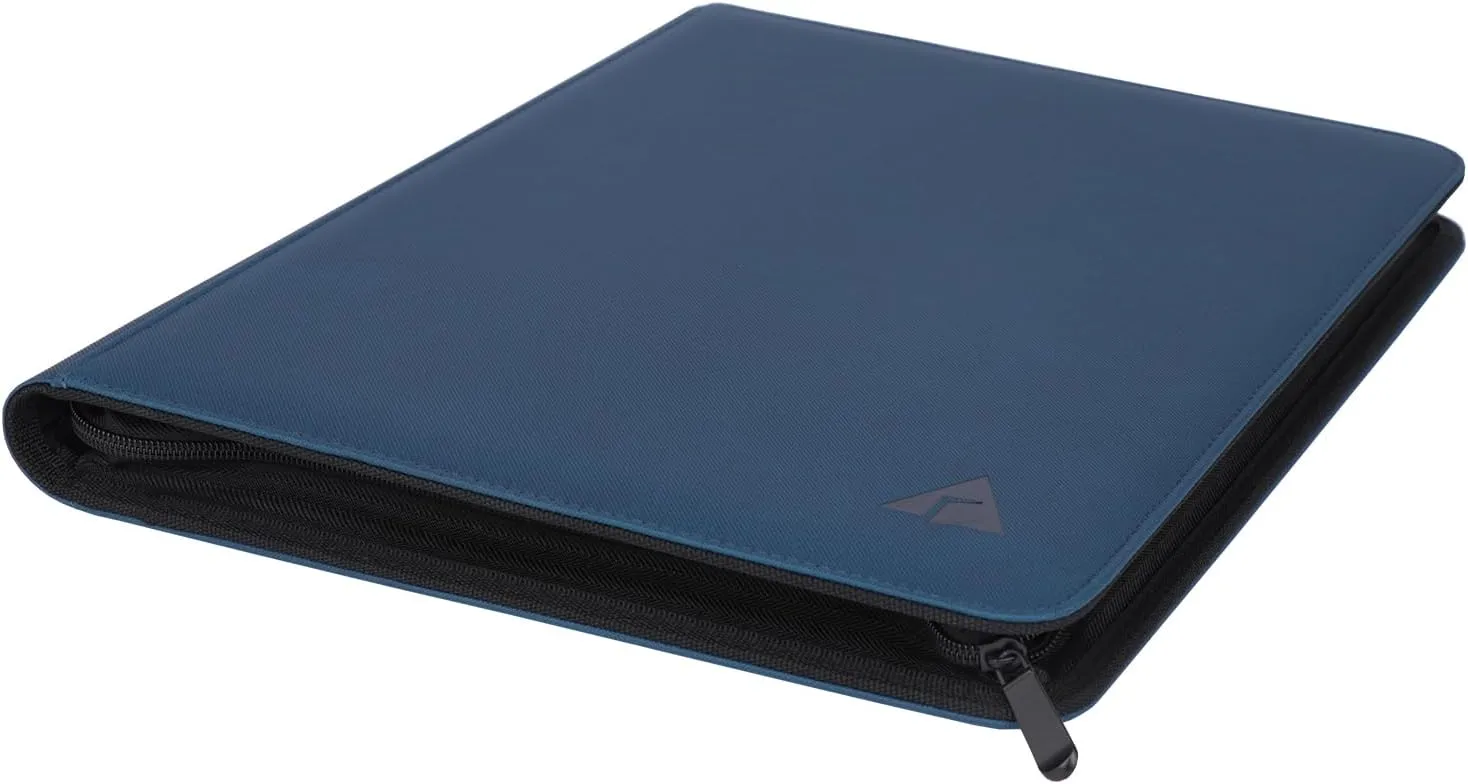 Rayvol Toploader Binder, Holds 252 Toploaders 9-Pocket Top Loader Card Storage Case, Ringless Double-Sided Pockets for Cards in 3 x 4'' Toploaders -Midnight Blue