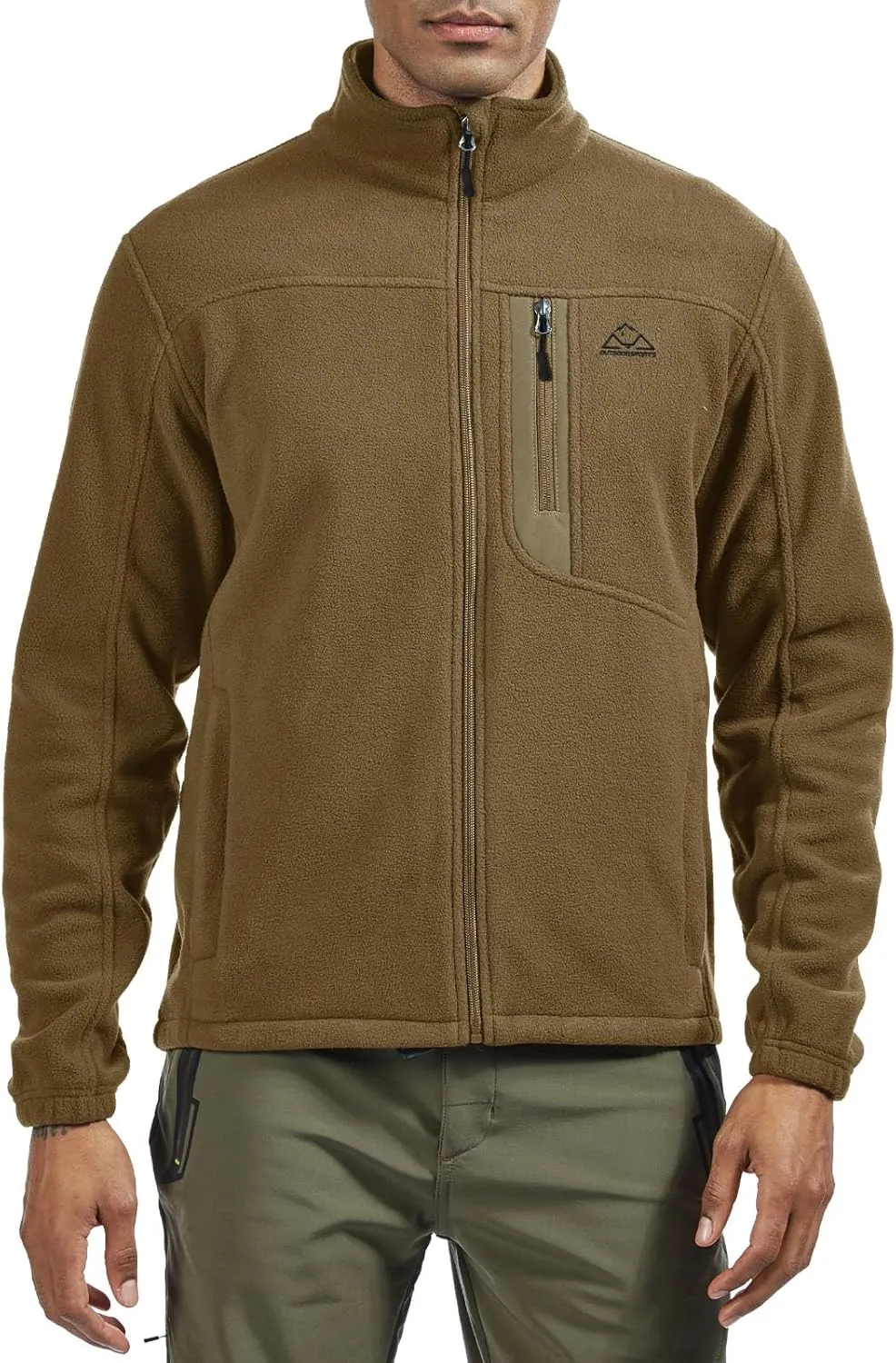 Rdruko Men's Fleece Jackets Full Zip Lightweight Outdoor Hiking Jackets Winter Coats